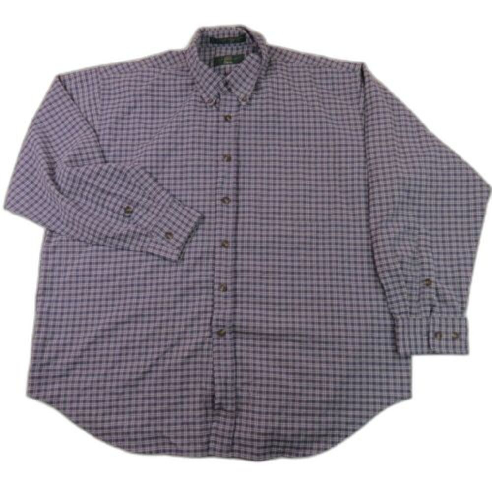 Orvis Long Sleeve Purple Textured XL Button Down Shirt